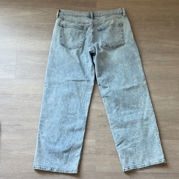 Gap Low Rise '90s Loose Jeans Light Blue Indigo Size 29 - Picture 8 of 11